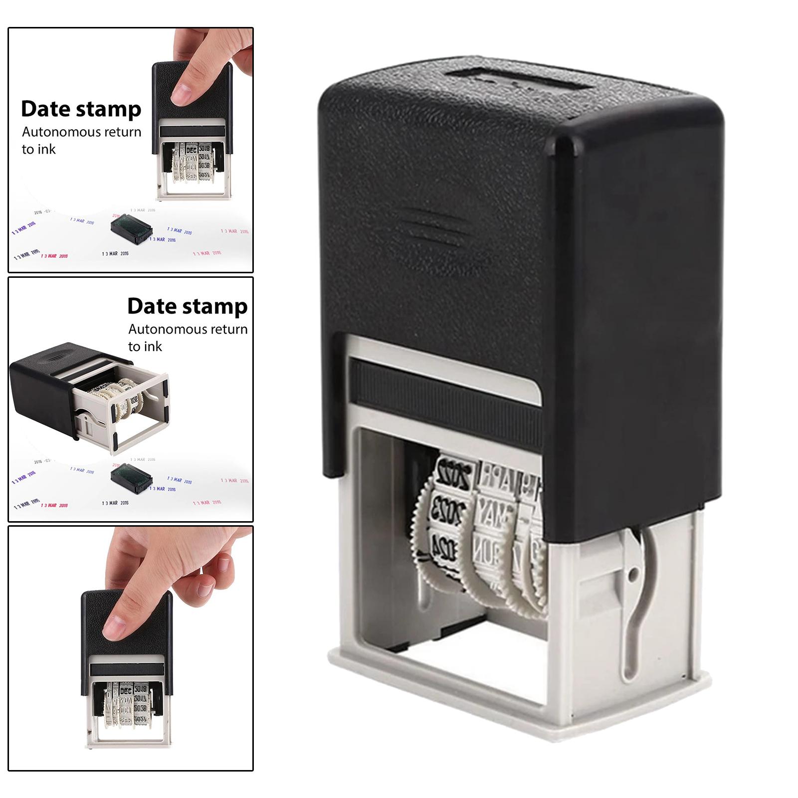 Rubber Date Stamp - Rubber Date Stamp Customizable Self Inking
