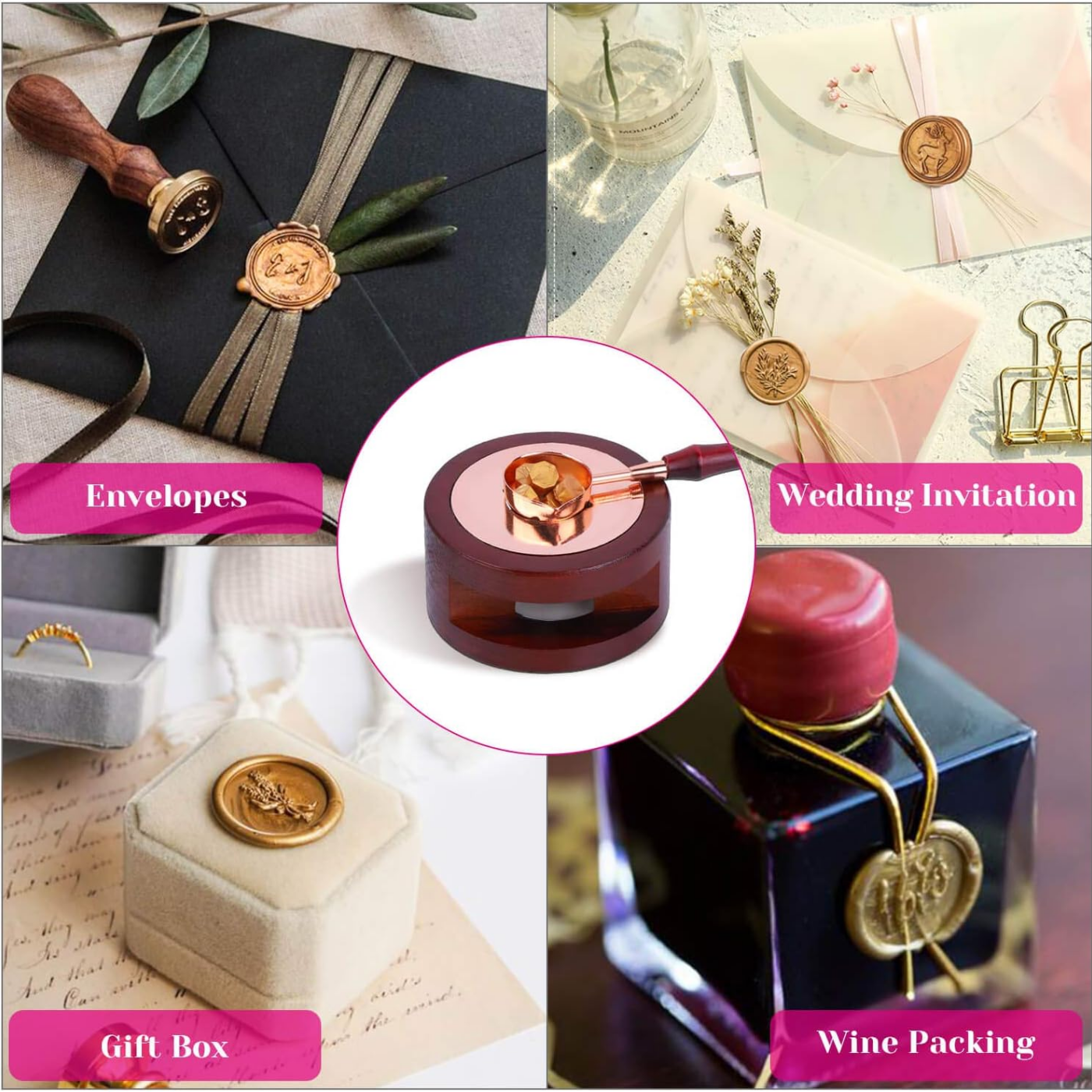 Wax Seal Set Includes 200 Gold - Wax Seal Stamp Set ulasan dan harga