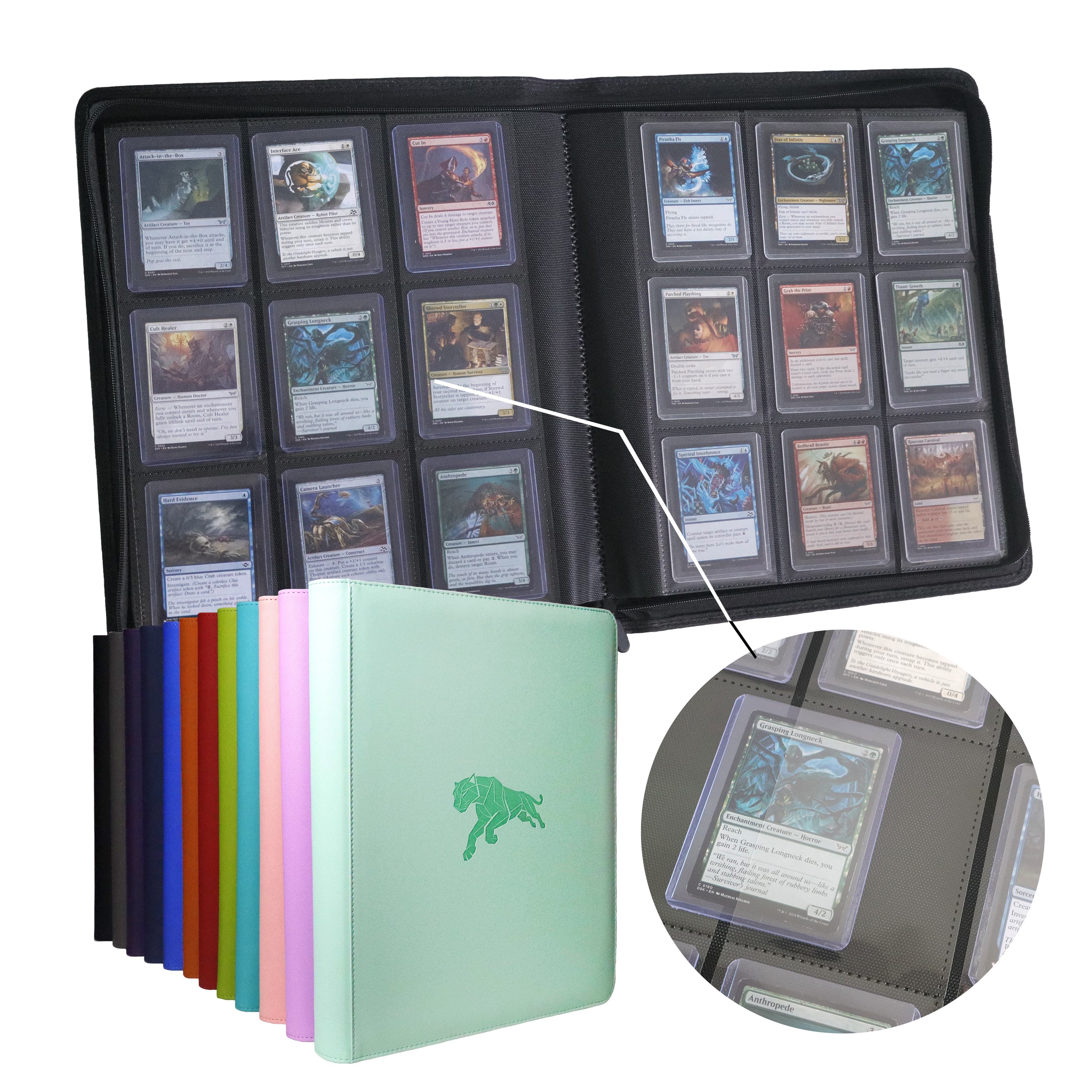 360 Pockets 9-Pocket PU Leathe - Card Index Box ulasan dan harga