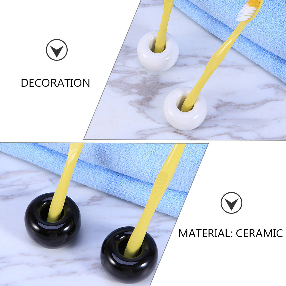 4Pcs Ceramic Toothbrush Stand  - Pen Rest Single ulasan dan harga