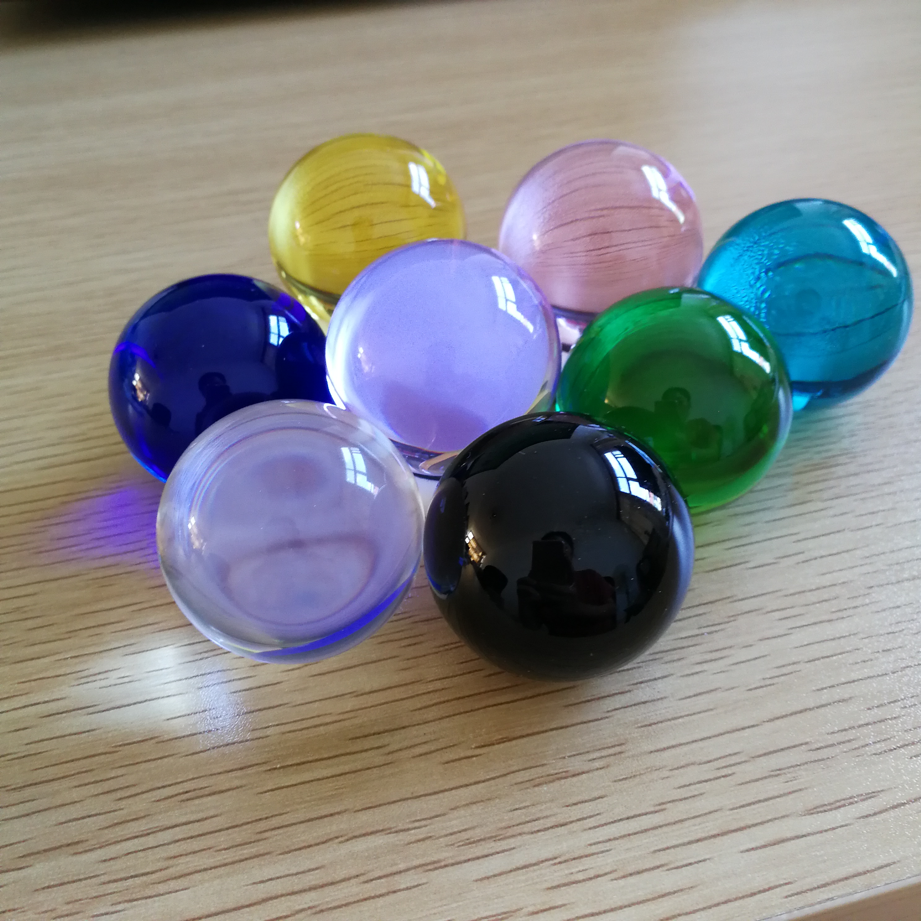 50mm Colors Crystal Ball Photo - Book Weight Glass ulasan dan harga