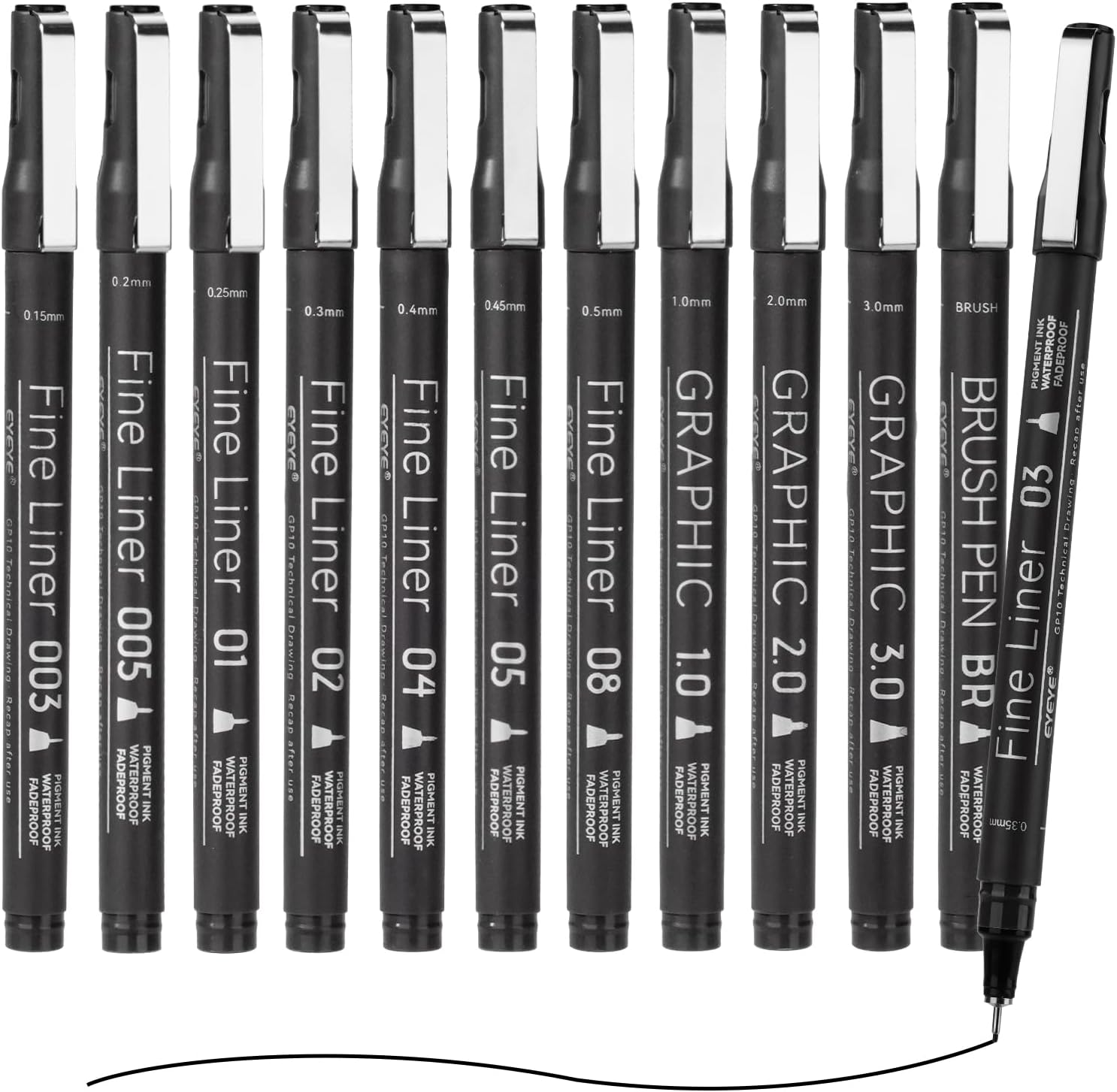 Micro Fineliner Pens Set, 12 B - Archive Box Set ulasan dan harga