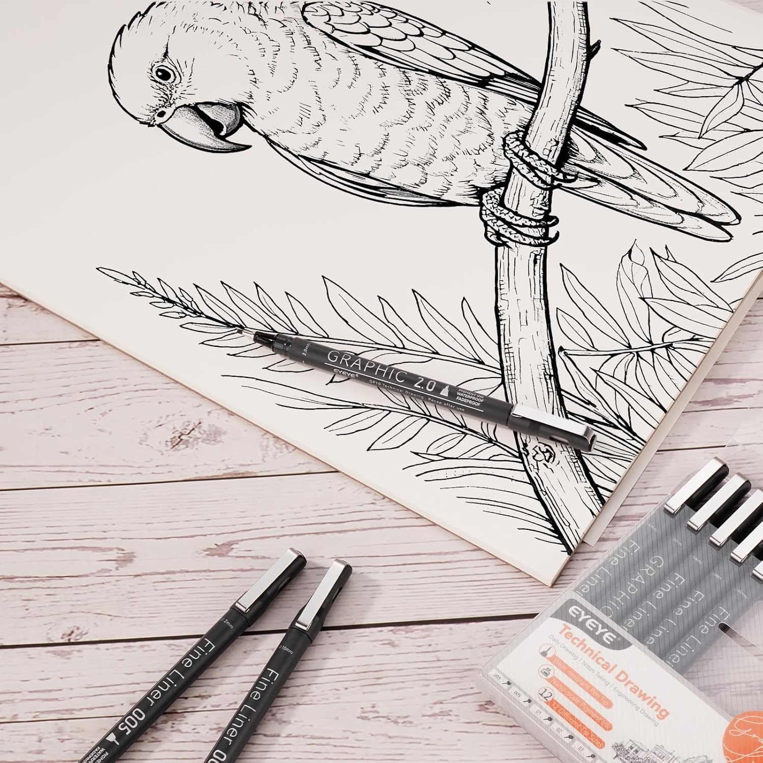 Micro Fineliner Pens Set, 12 B - Archive Box Set ulasan dan harga