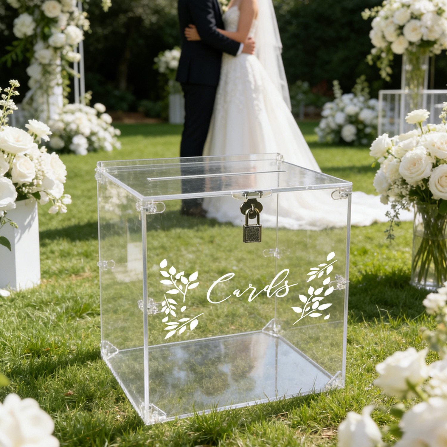Acrylic Wedding Card Boxes wit - Card Index Box ulasan dan harga