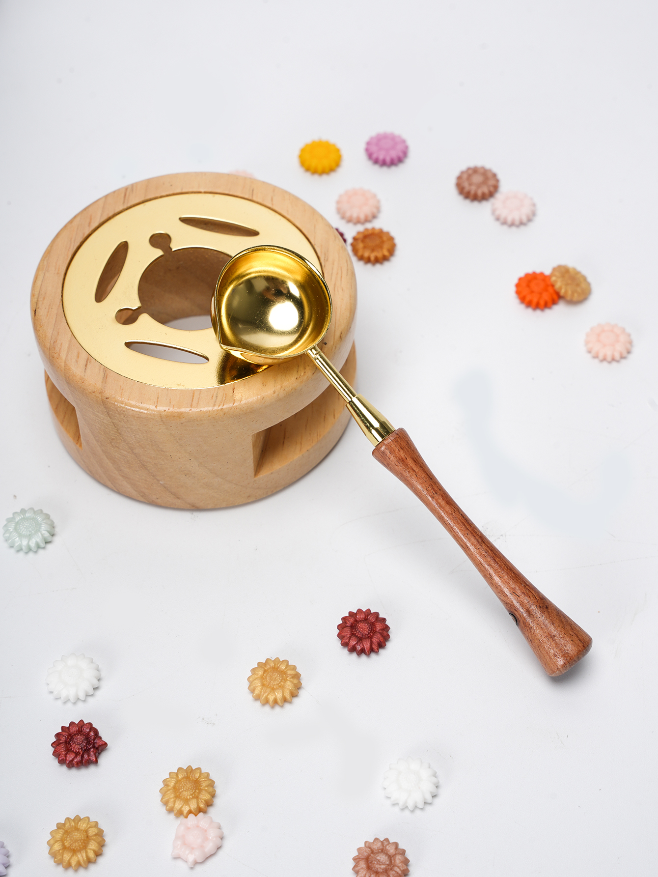 1set Wax Seal Set Wood Wax Mel - Wax Seal Stamp Set ulasan dan harga
