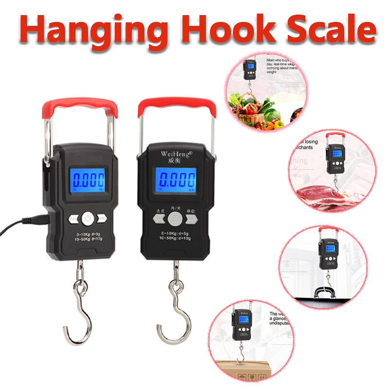 Portable Hanging Hook Scale 50 - Tape Dispenser Weighted ulasan dan harga