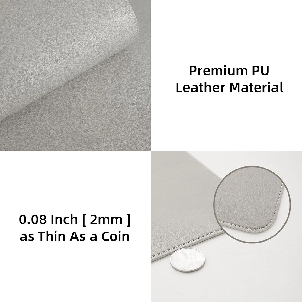 1 Pcs Large Size 60*30mm Offic - Leather Desk Pad ulasan dan harga