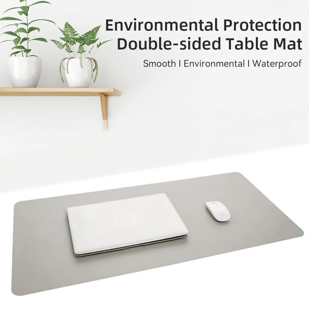 1 Pcs Large Size 60*30mm Offic - Leather Desk Pad ulasan dan harga
