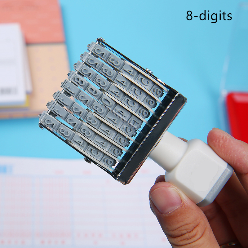 Portable 8/10 Digits Number St - Rubber Date Stamp ulasan dan harga