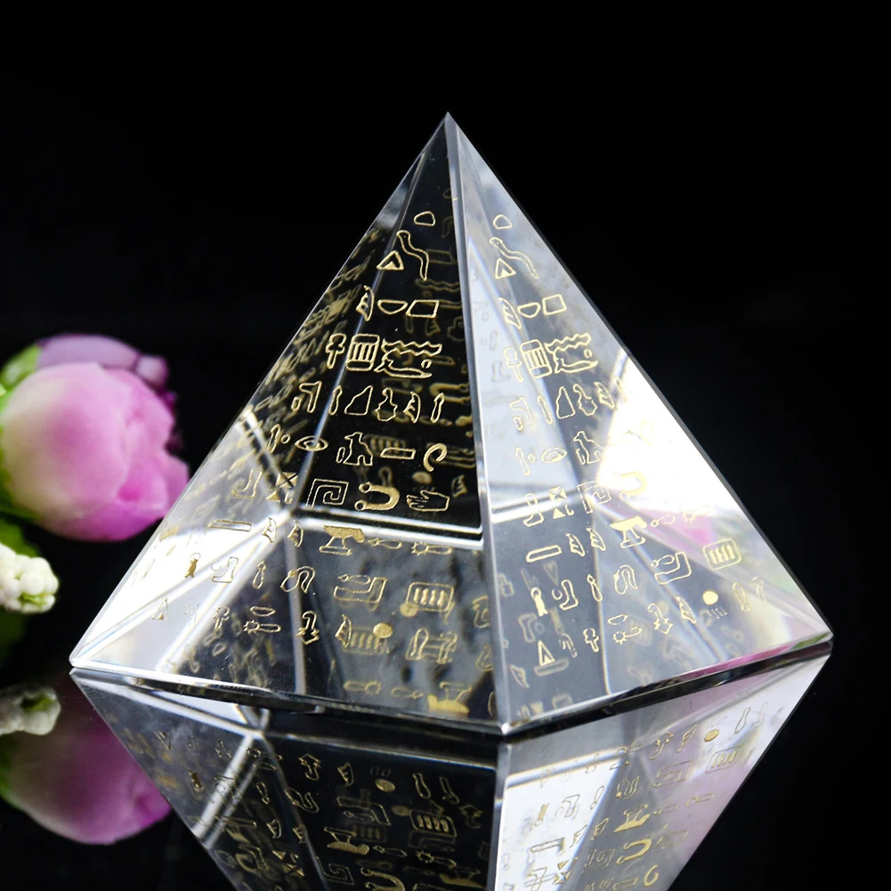 Egyptian Hieroglyph Crystal Py - Paper Weight Crystal ulasan dan harga