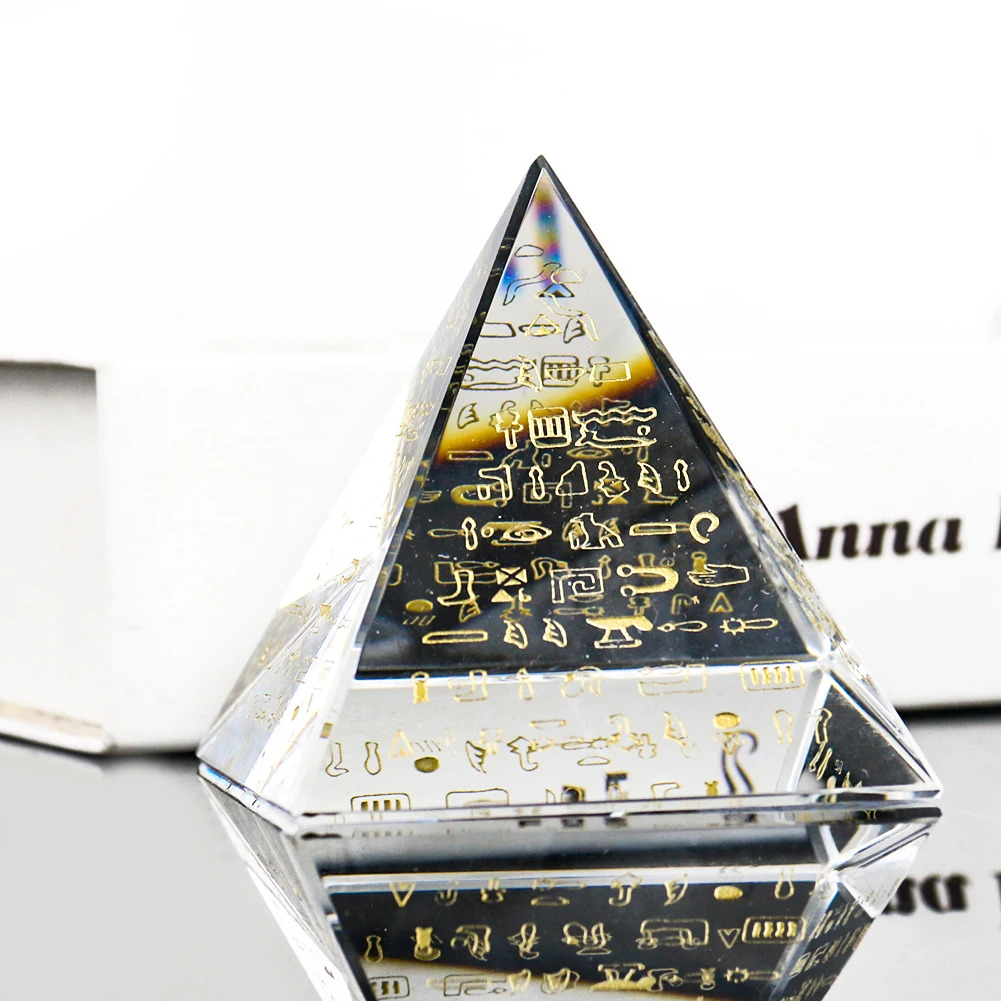Egyptian Hieroglyph Crystal Py - Paper Weight Crystal ulasan dan harga