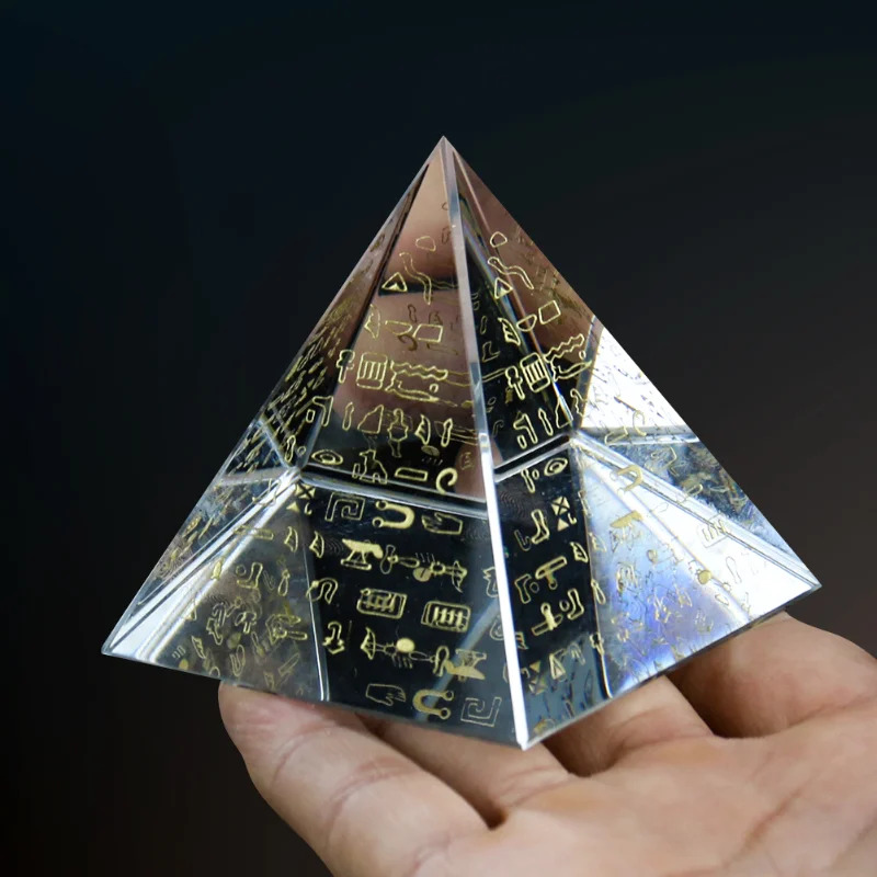 Egyptian Hieroglyph Crystal Py - Paper Weight Crystal ulasan dan harga
