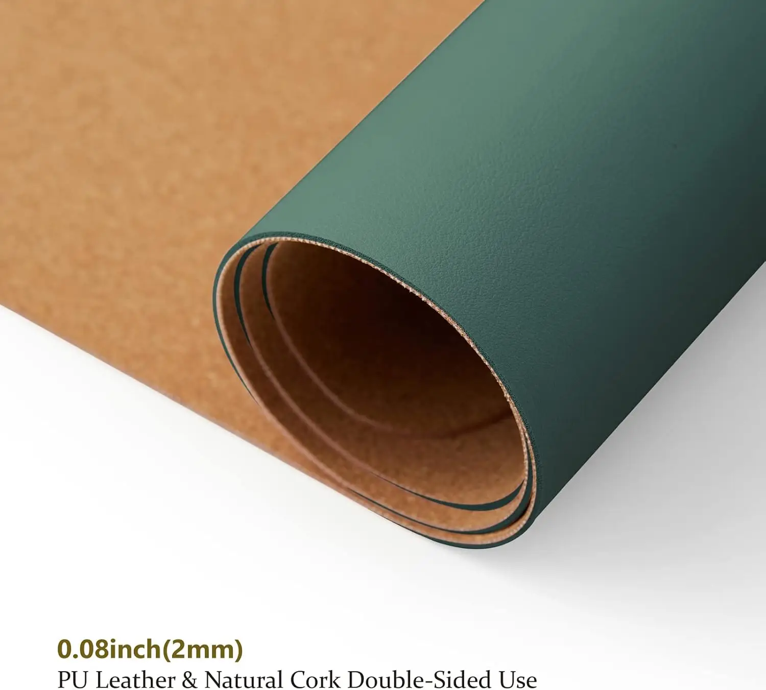 Cork Desk Mat Dual-Sided Desk  - Leather Desk Pad ulasan dan harga