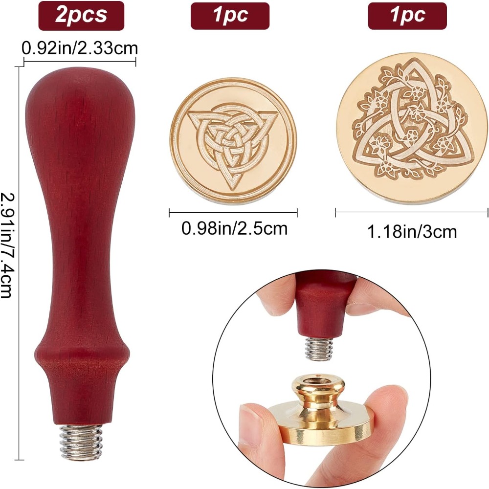 2 Set Celtic Knot Wax Seal Sta - Wax Seal Stamp Set ulasan dan harga
