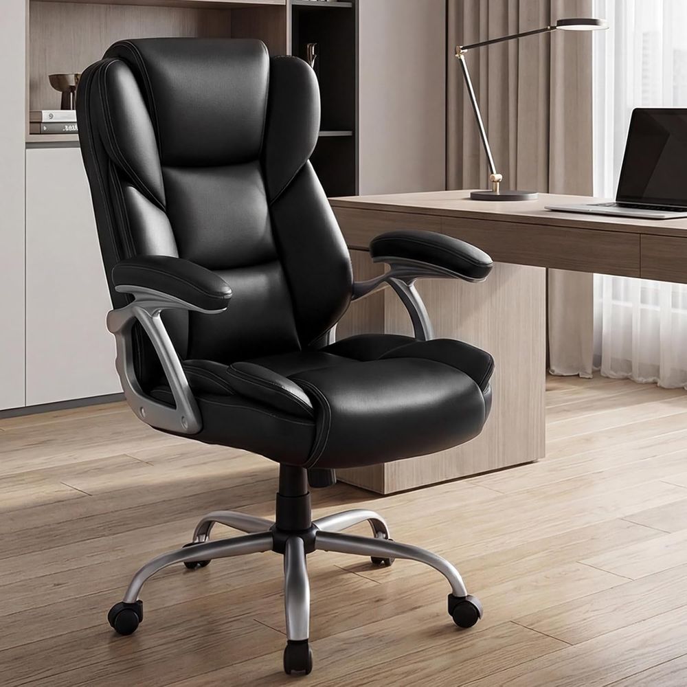 High Back Leather Ergonomic Sw - Leather Desk Pad ulasan dan harga