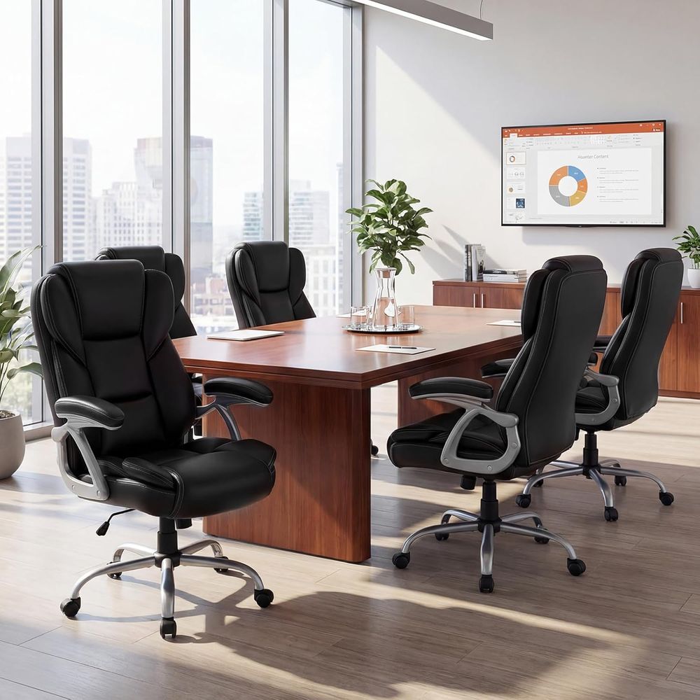High Back Leather Ergonomic Sw - Leather Desk Pad ulasan dan harga