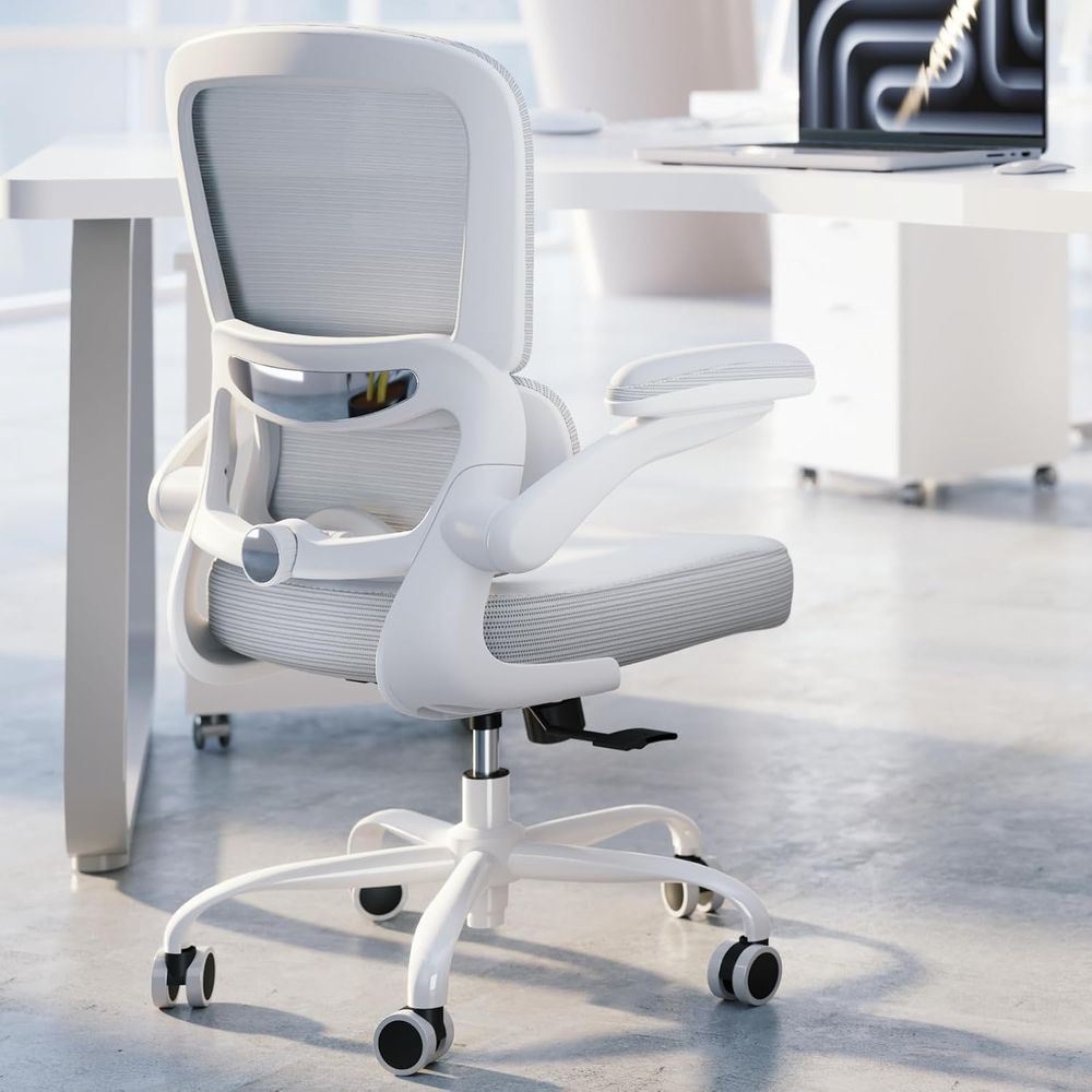 Ergonomic Desk Chair with Adju - Leather Desk Pad ulasan dan harga
