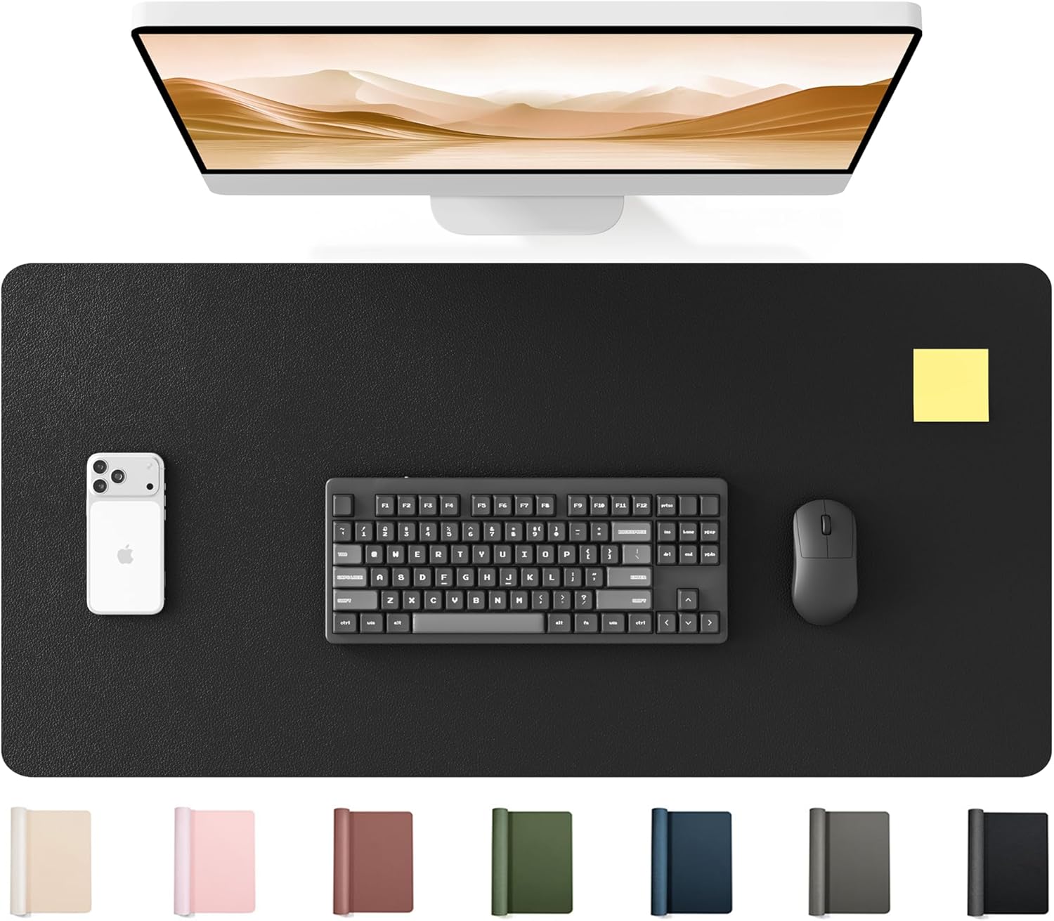 Large PU Leather Desk Mat 35.4 - Leather Desk Pad ulasan dan harga