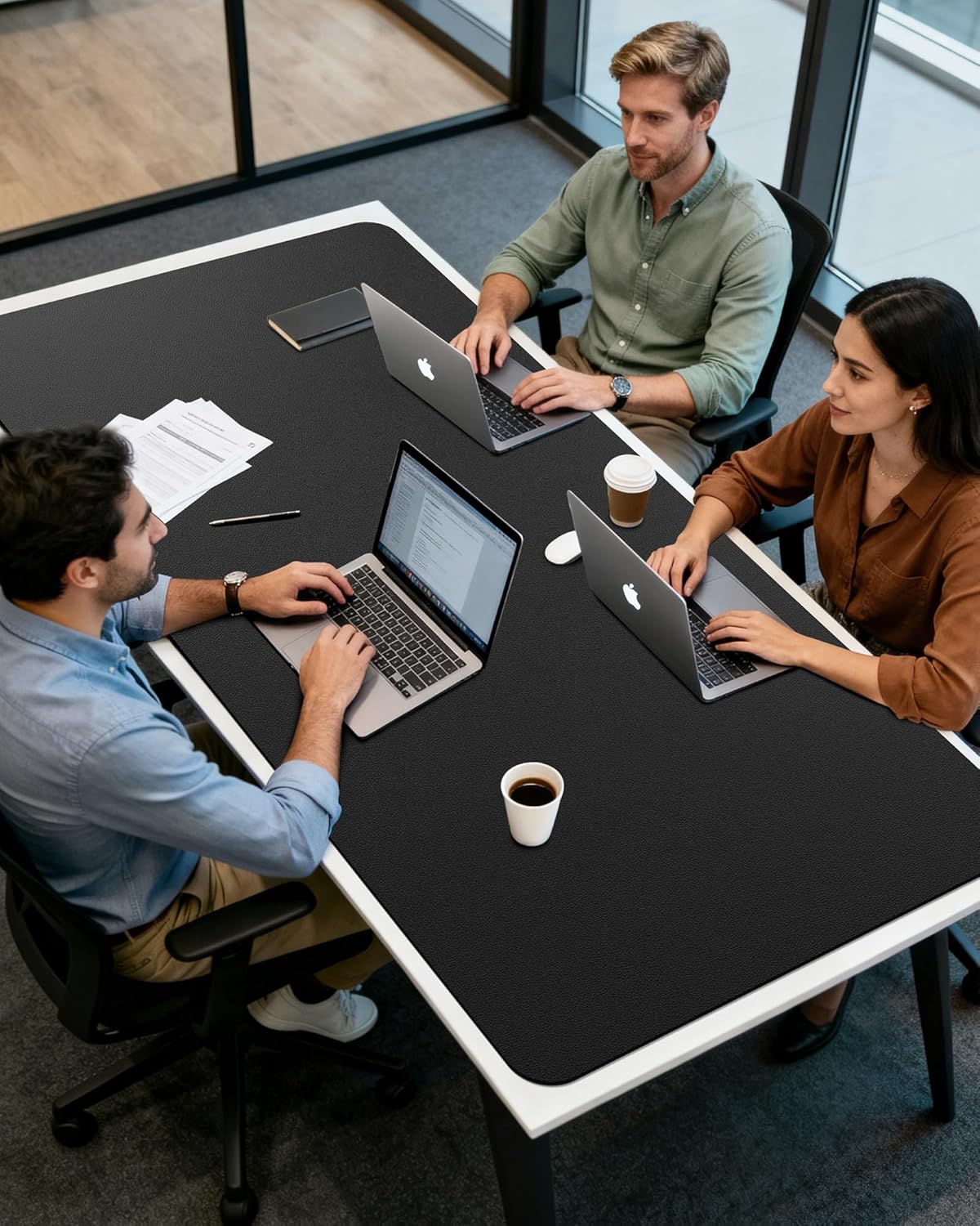 Large PU Leather Desk Mat 35.4 - Leather Desk Pad ulasan dan harga