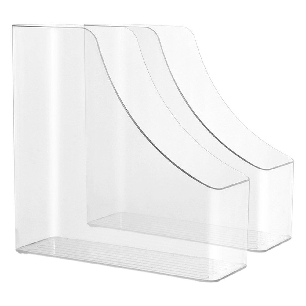 2Pcs Transparent File Organize - Magazine Holder Rack ulasan dan harga