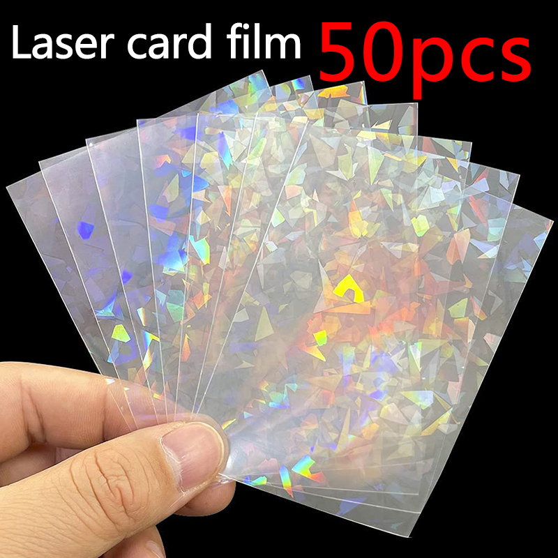 50pcs Soft Trading Laser Card  - Card Index Box ulasan dan harga