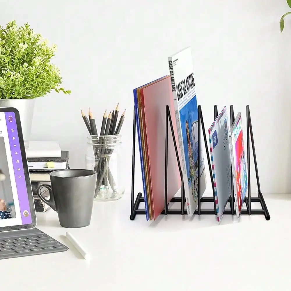 Triangle File Folder Racks,7 S - Magazine Holder Rack ulasan dan harga