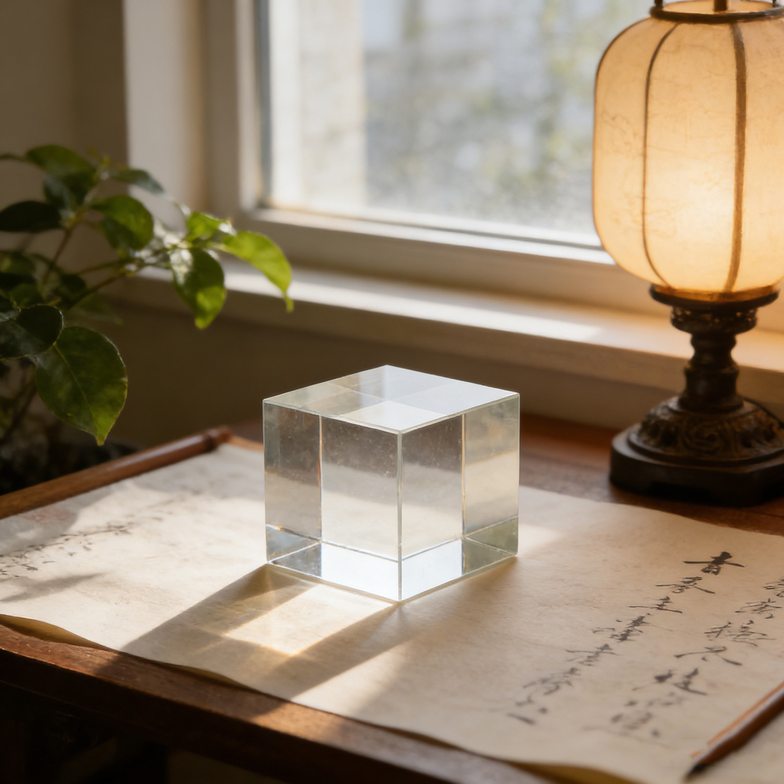 Square Clear Crystal Paperweig - Paper Weight Crystal ulasan dan harga