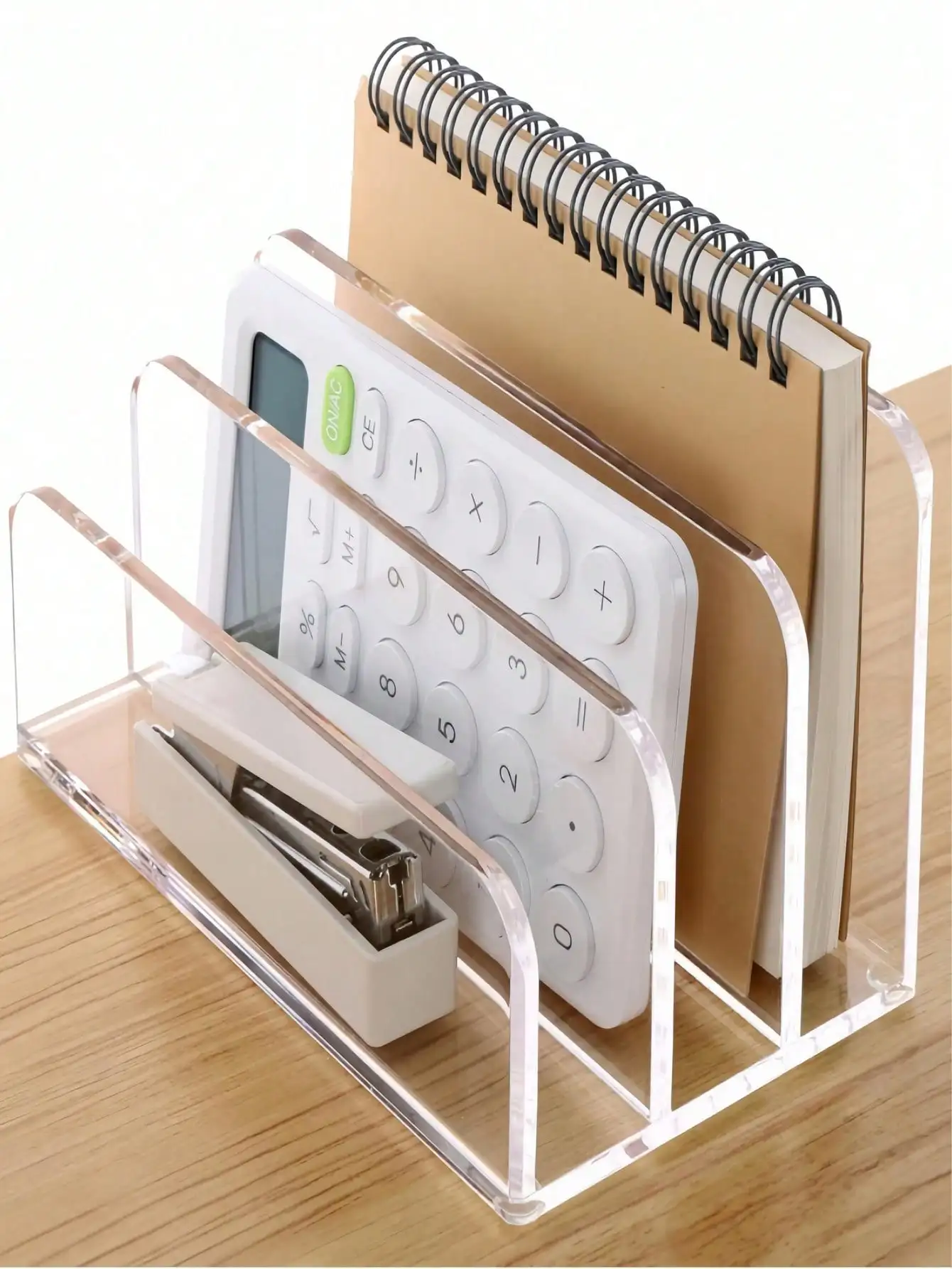 1Pc Acrylic File Folder, Desk  - Magazine Holder Rack ulasan dan harga