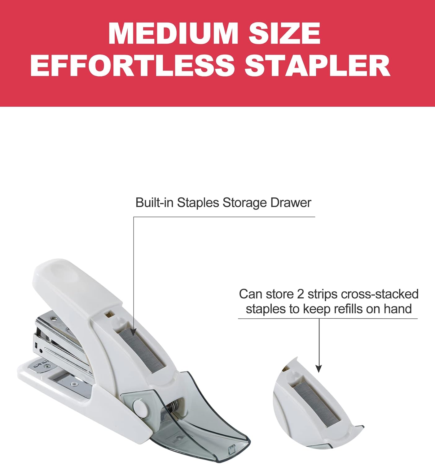 Effortless Standard Stapler Se - Stapler Half Strip ulasan dan harga