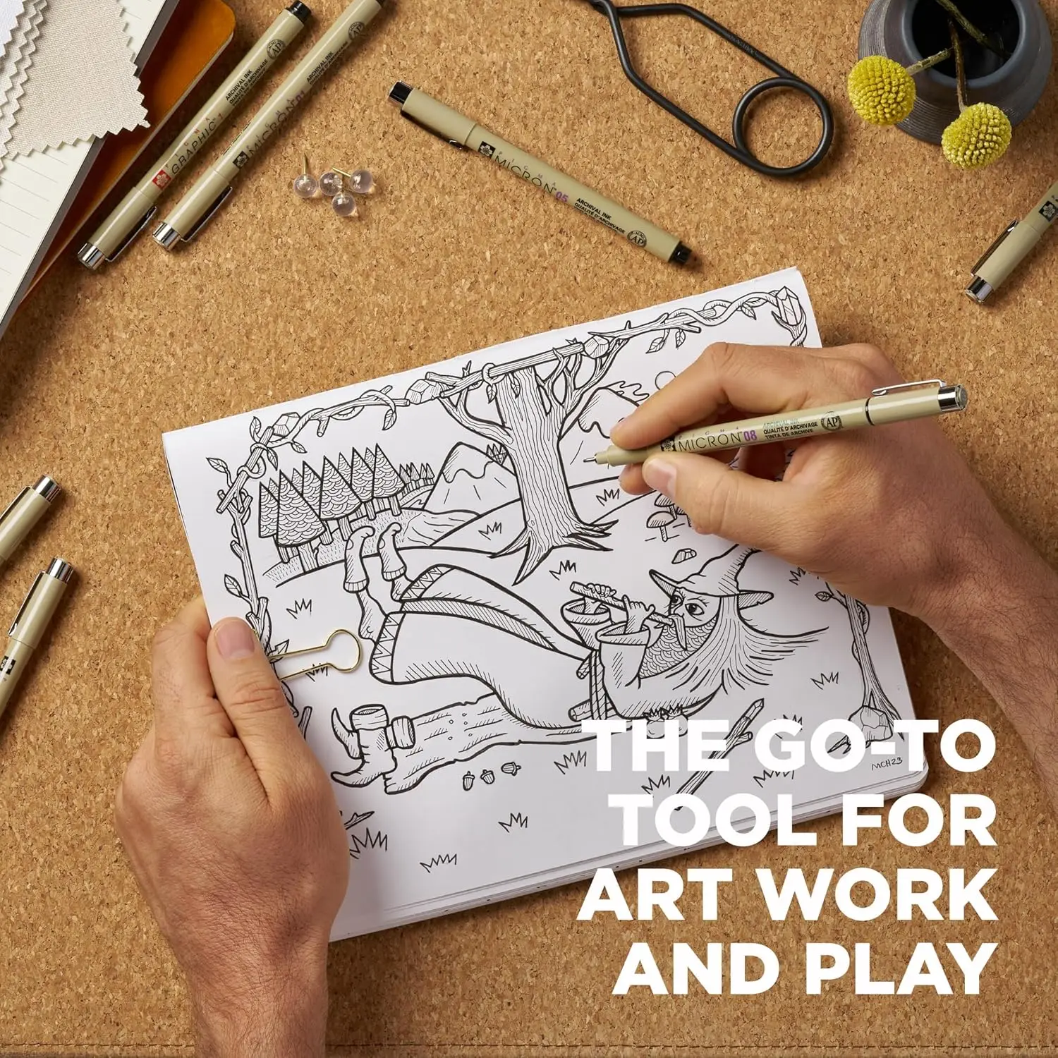 Fineliner Drawing Pens Set, 8  - Archive Box Set ulasan dan harga