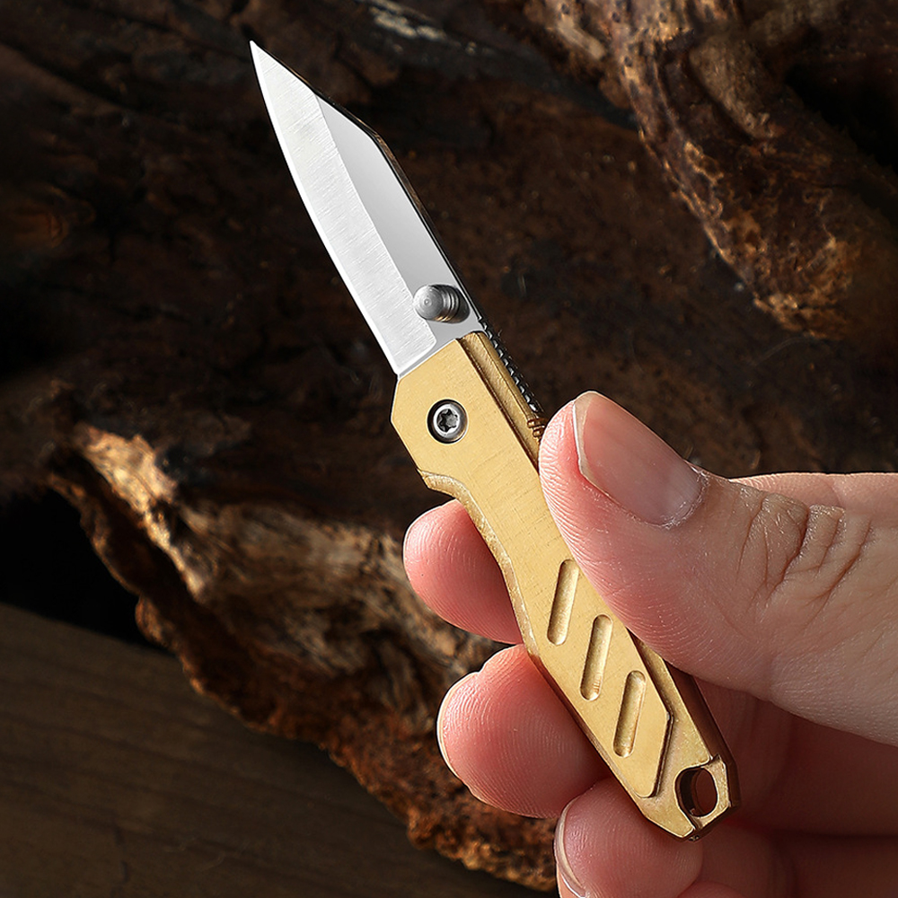 Brass Mini Folding Utility Kni - Letter Opener Brass ulasan dan harga
