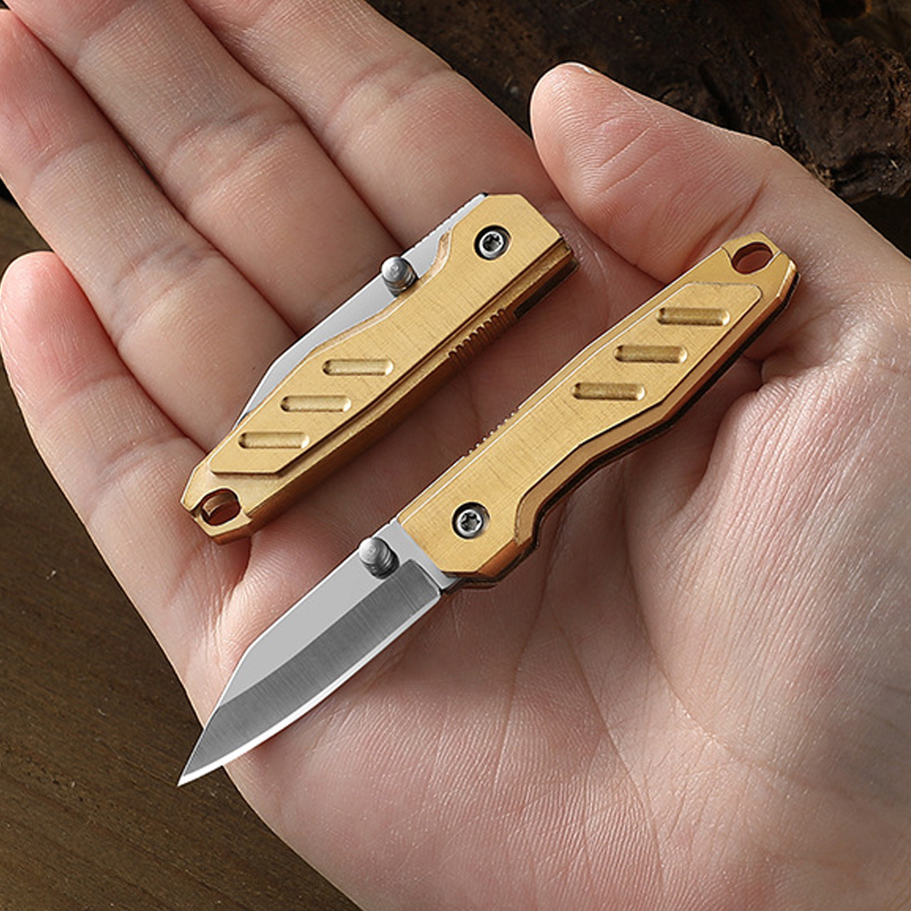 Brass Mini Folding Utility Kni - Letter Opener Brass ulasan dan harga