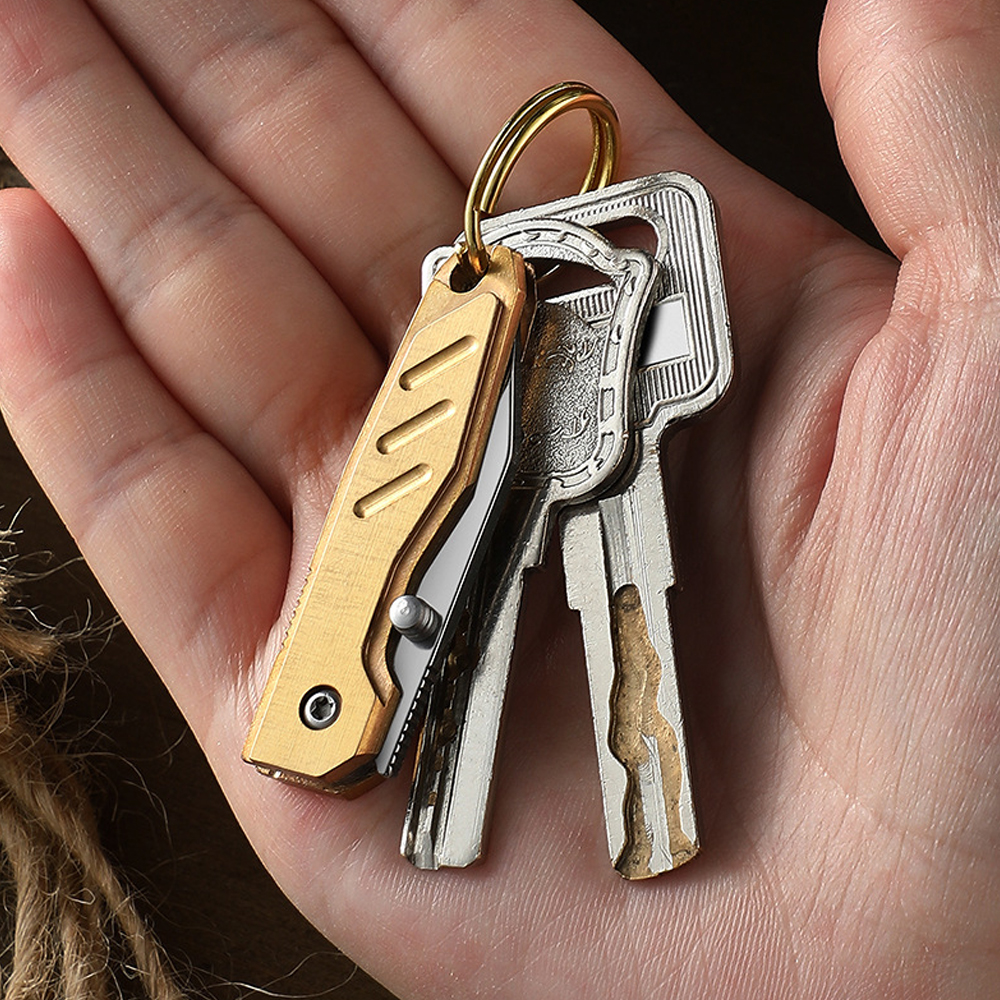 Brass Mini Folding Utility Kni - Letter Opener Brass ulasan dan harga