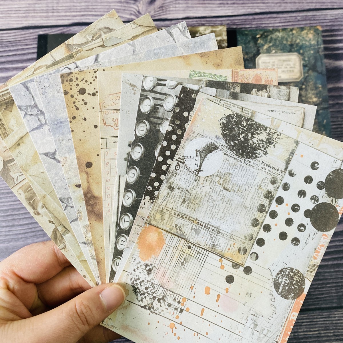 100sheets Vintage Scrapbook Pa - Ink Blotter Paper ulasan dan harga