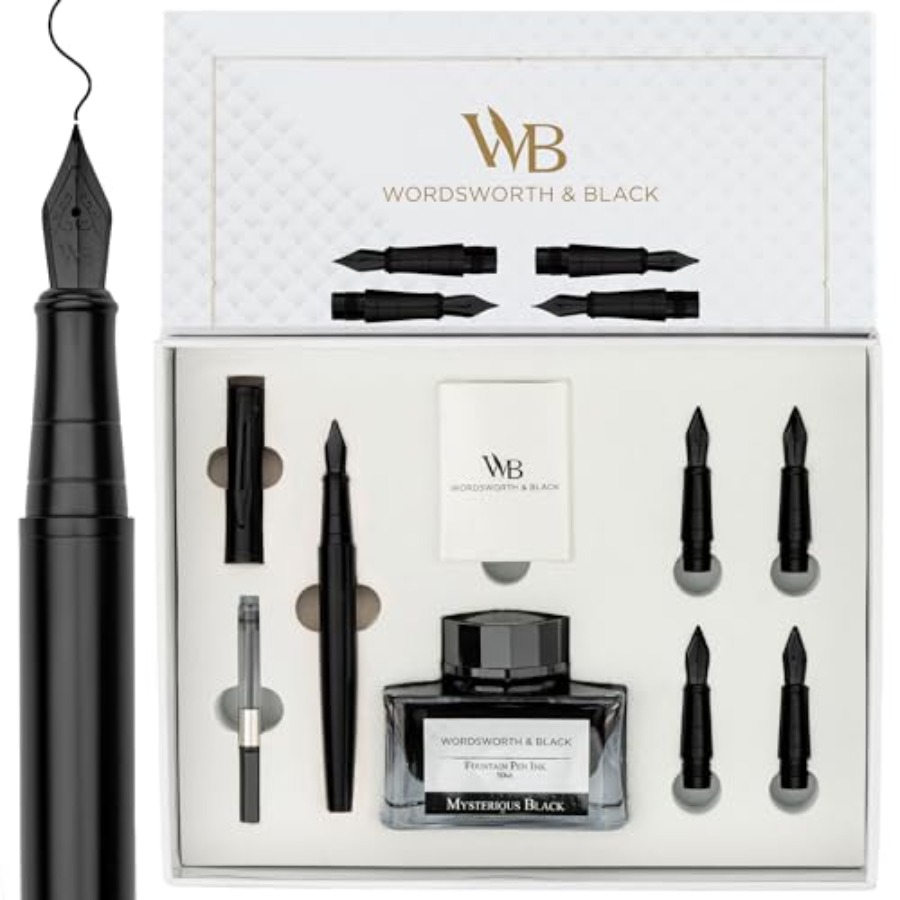 Fountain Pen Gift Set, Include - Fountain Pen Bottled Ink ulasan dan harga