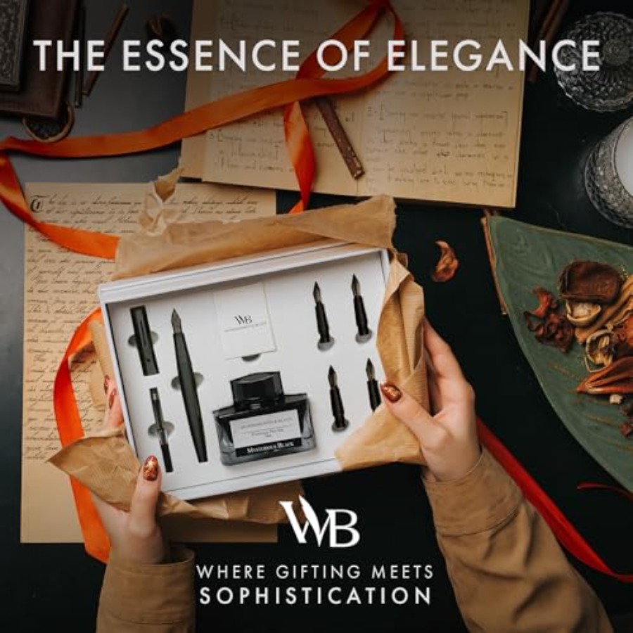 Fountain Pen Gift Set, Include - Fountain Pen Bottled Ink ulasan dan harga