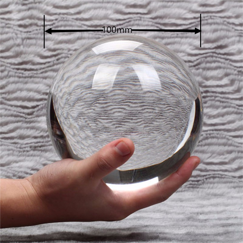 100mm Colors Crystal Ball Phot - Book Weight Glass ulasan dan harga